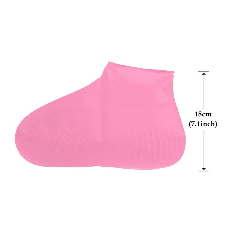 Waterproof Shoe Covers Silicone Anti-Slip Rain Boots Unisex Sneakers Protector for Outdoor Rainy Day Reusable Rain Shoe Cover: army green / See below for size descriptions