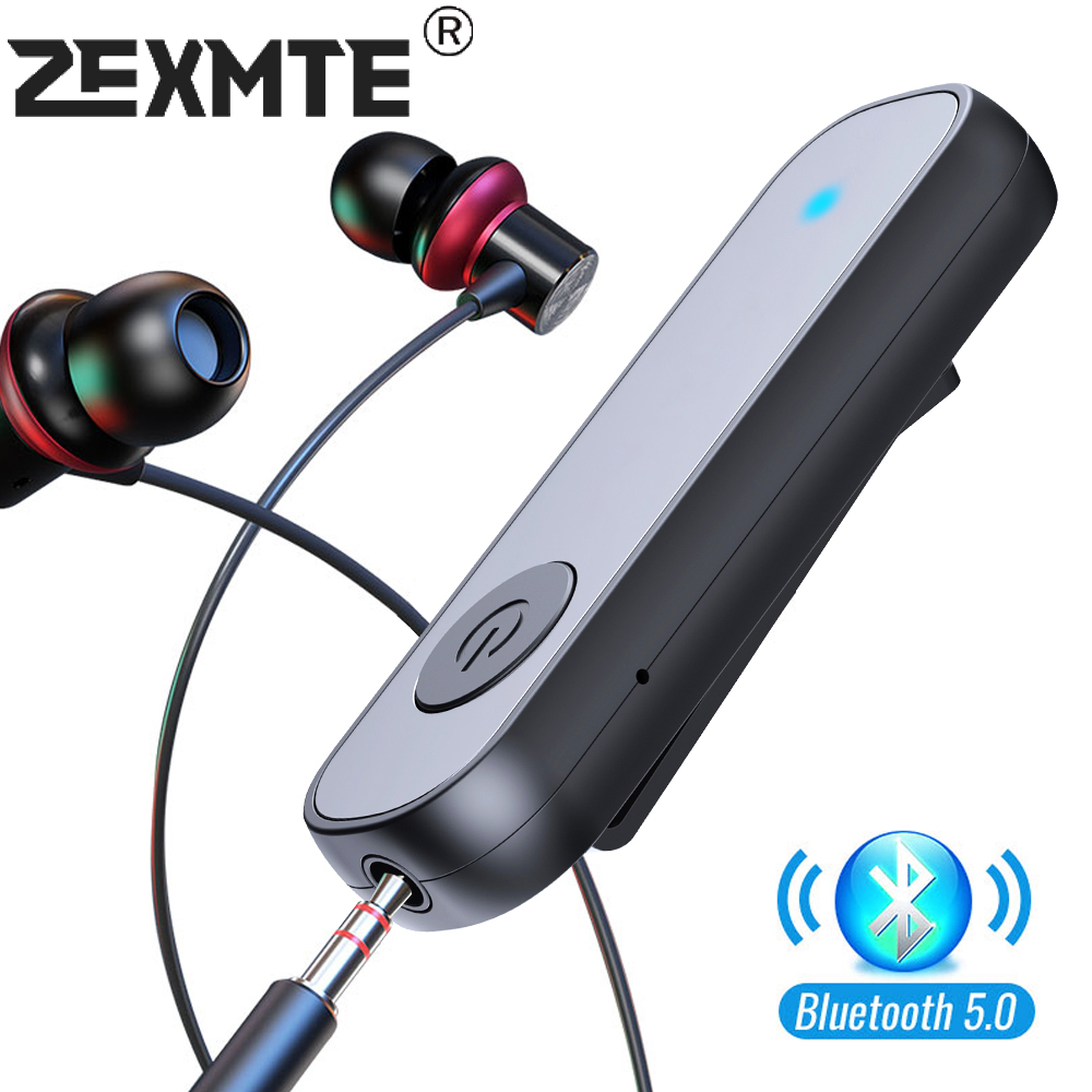 Zexmte Bluetooth 5.0 Ontvanger 3.5 Mm Jack Aux Hoofdtelefoon Auto Speaker Ontvanger Zender Audio Muziek Draadloze Bluetooth Adapter