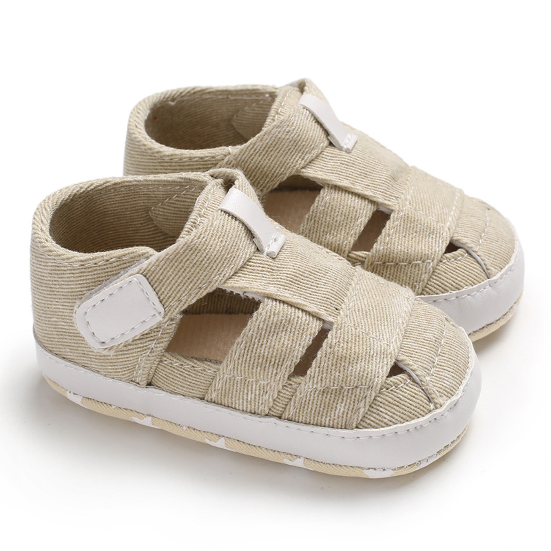 freundlicher Neugeborenen Baby Jungen Sommer Weiche Krippe Schuhe Erste Wanderer Anti Unterhose Sandalen Schuh: C / 13-18 Monate