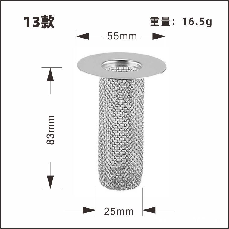 Universele gootsteen rioolzeef wastafel afvoer stop RVS gootsteen afvoer plug filter badkamer vloer afvoer keuken accessoire