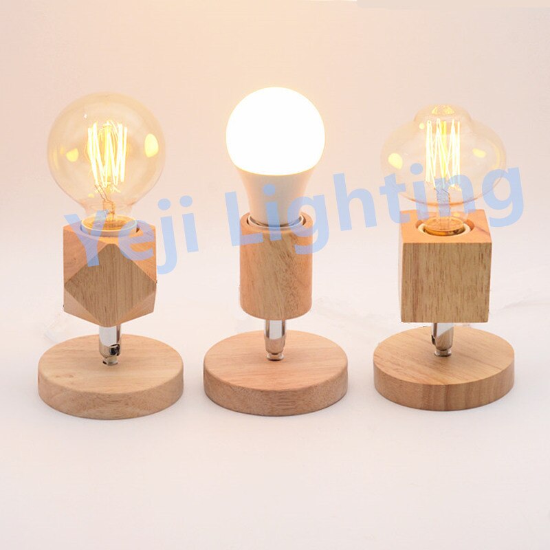 Wooden ceiling rose canopy with E27 socket lamp holder Ceiling plate with universal lamp base for wood lamp wall modern lights
