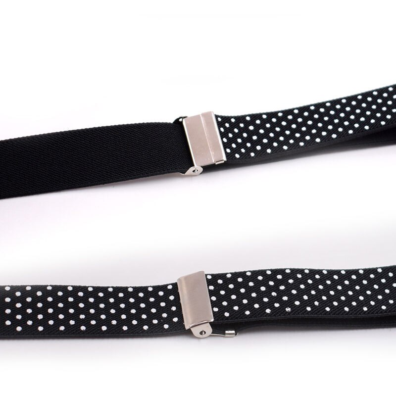 Elastisk gutter gilrs buksesele sløyfer sett for barn bryllup sløyfer bukseseler baby barn polka prikker sløyfe bukseseler belte