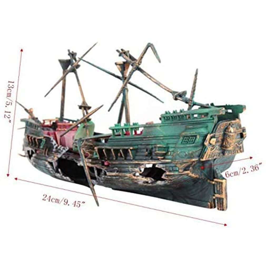 1 pièces Aquarium Pirate bateau cassé épave Aquarium décoration Aquarium accessoires maison aménagement paysager décoration