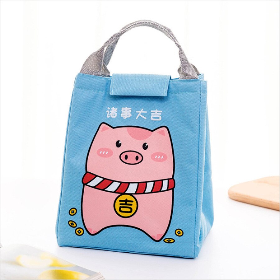 Waterdichte Lunchbox Kid 'S Isolatie Tas Handtas Outdoor Picknick Tas Koeltas Voor Kind F929: pig