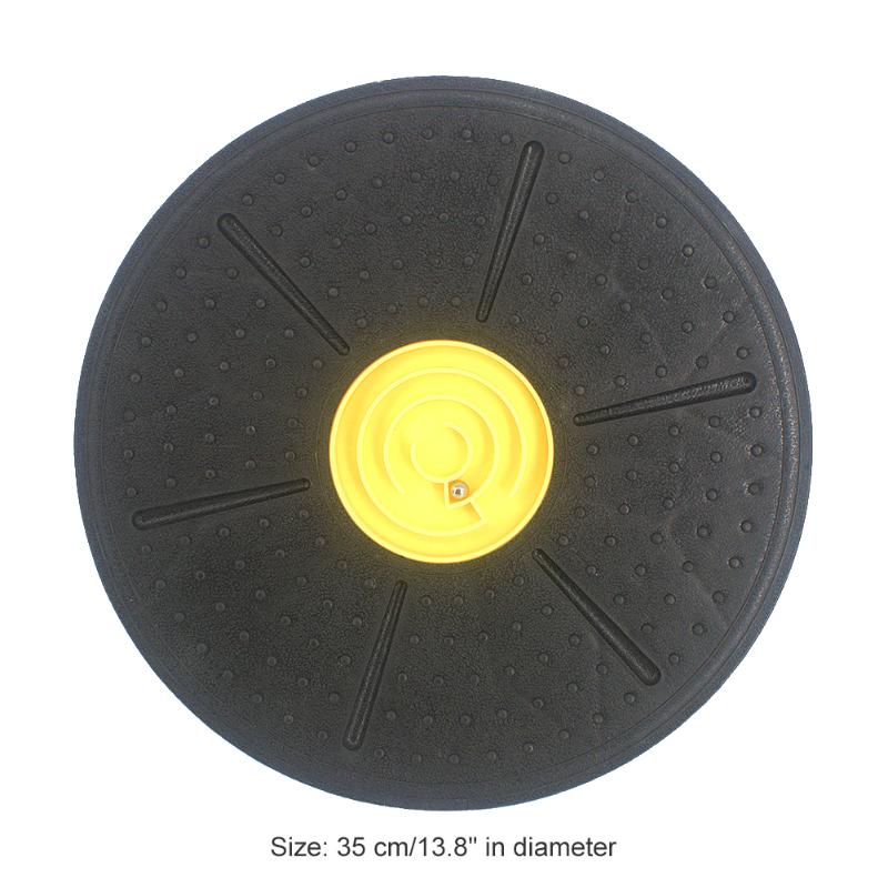 35cm Balance Board with Maze Physical Therapy Trainer Exercise Workout Diameter Puzzle Fitness Equipment Supplies: Yellow