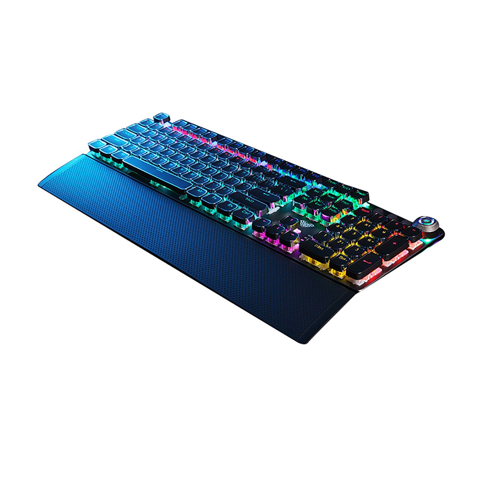 Teclado mecánico Steampunk para videojuegos, periféricos de ordenador con Panel de Metal, redondos, Retro, retroiluminado, con cable, para ordenador de escritorio y portátil: Default Title