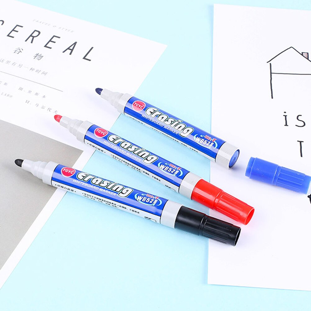 Stylo magique de peinture à l&#39;eau pour tableau blanc, marqueur de couleur effaçable à base d&#39;eau, stylo noir effaçable à sec, jouet éducatif pour enfants, 10 pièces