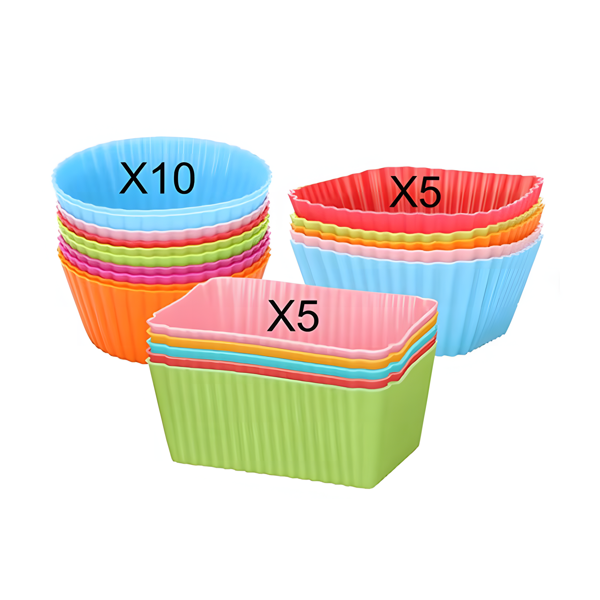 Juego de accesorios para fiambrera Bento escolar para niños con divisores de fiambrera de silicona/horquillas pequeñas para fruta, selecciones de comida/forro de silicona para magdalenas: green
