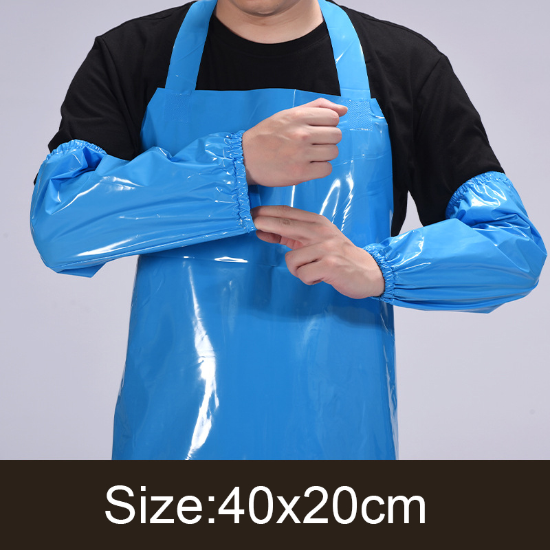Mehrzweck-Armstulpen aus Latex, wasserdicht, für Küche, Zuhause, Haushalt, Haushalt, Ärmelabdeckung, Armschutz, Arbeitsreinigung: Orange