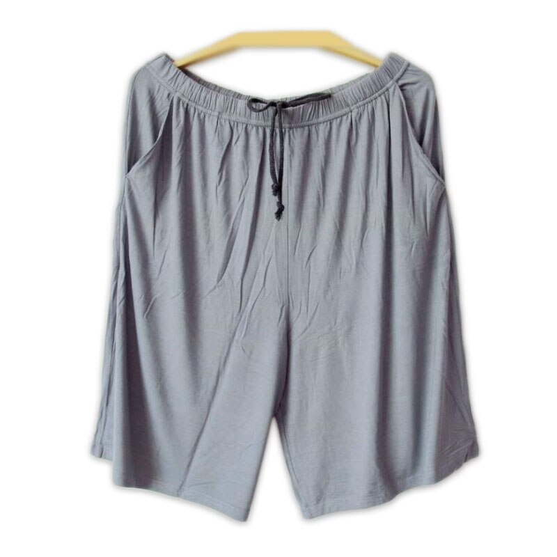 Sommar mysig modal sömnunderdel manlig ren färg casual sömn strandbyxor herr britches shorts skira herrbyxor plus size