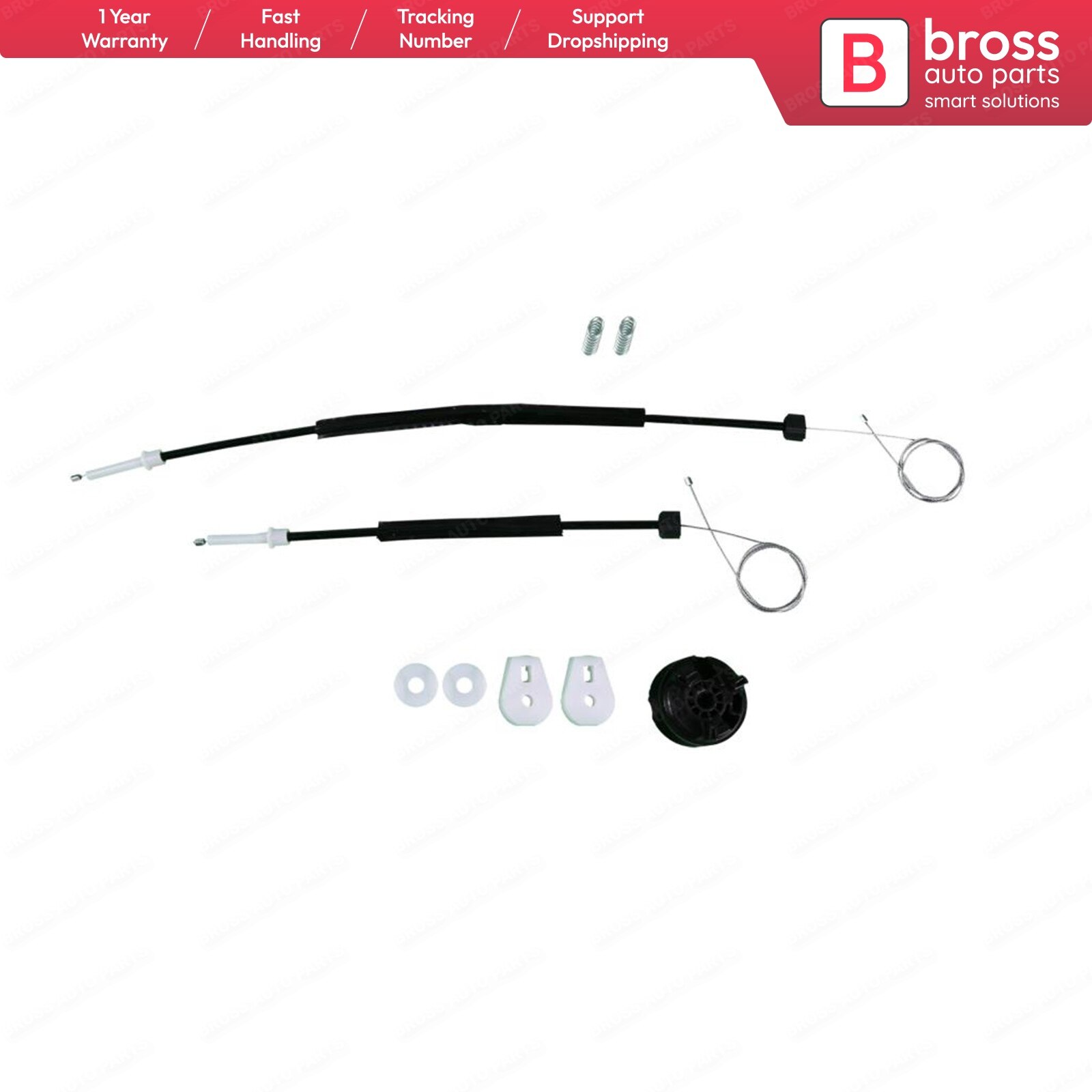 Bross Auto Teile BWR565 Fensterheber Reparatur Bausatz Hinten Verknüpfungen für Renault Megane 2 Cabriolet CC 2002 Schnelle türkei Einkaufen