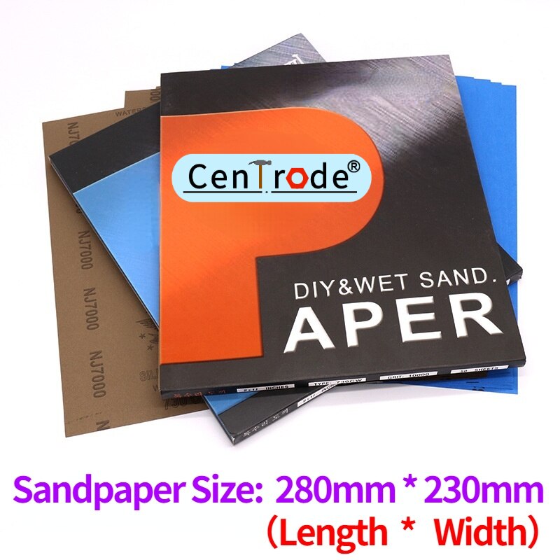 2 Stuks 80-10000 Grit Schuurpapier Nat En Droog Polijsten Schuren Nat/Droog Schurende Schuurpapier Vellen Papier Oppervlak afwerking Gemaakt