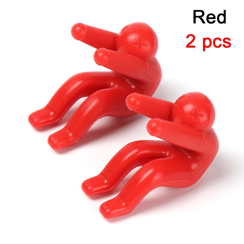 2PC verschütten-nachweisen Topf Clips Deckel Heber Für Suppe Topf Küche Werkzeuge Deckel Stehen Silikon Wärme Beständig Halfter CF-35: rot