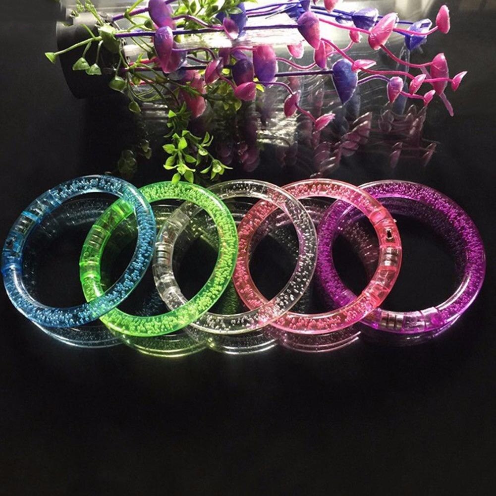 1Pc Kleur Veranderende Led Armband Light Up Lichtgevende Armband Voor Party Dj, Clubs, Kinderspeelgoed