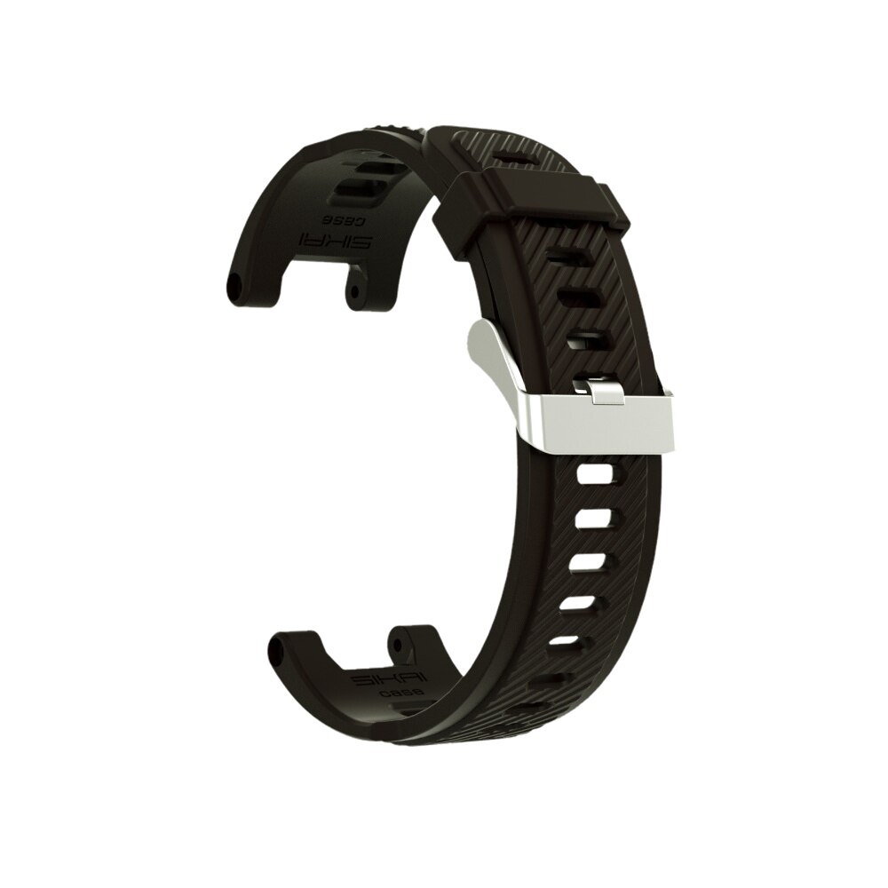 Soft Silicone Watch Band For Amazfit T-rex Smartwatch Colorful Watch Strap For Amazfit Ares: Black / For Amazfit T-rex