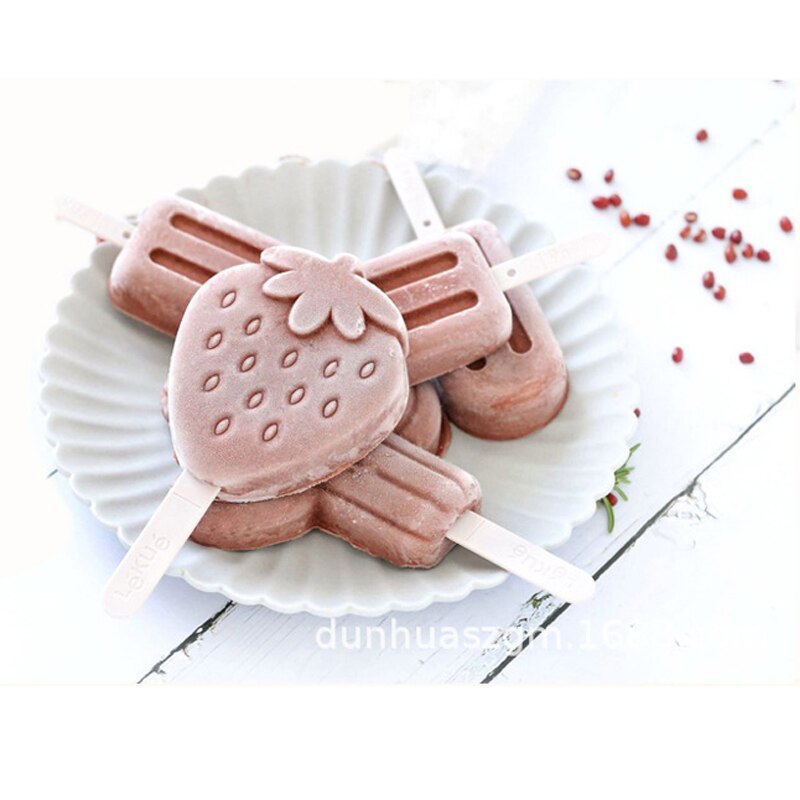 50/100pcs Ice Cream Popsicle Sticks Natural Wooden Sticks Ice Cream Spoon Hand Crafts Art Ice Cream Lolly Cake Tools