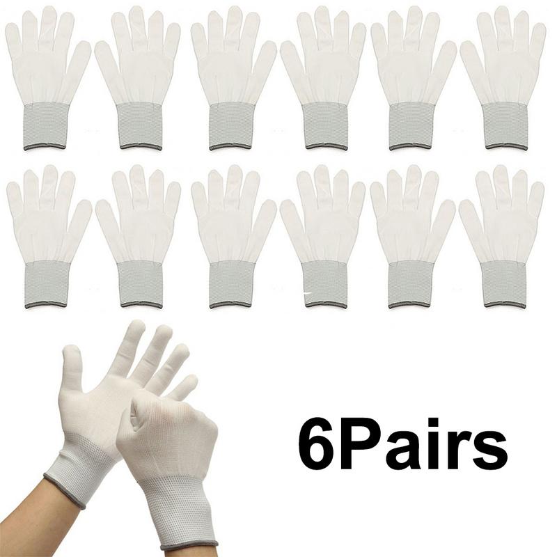6 Pairs Comfortble Duurzaam Katoenen Handschoenen Verven Toepassing Tools Voor Auto Wrap Vinyl Sticker