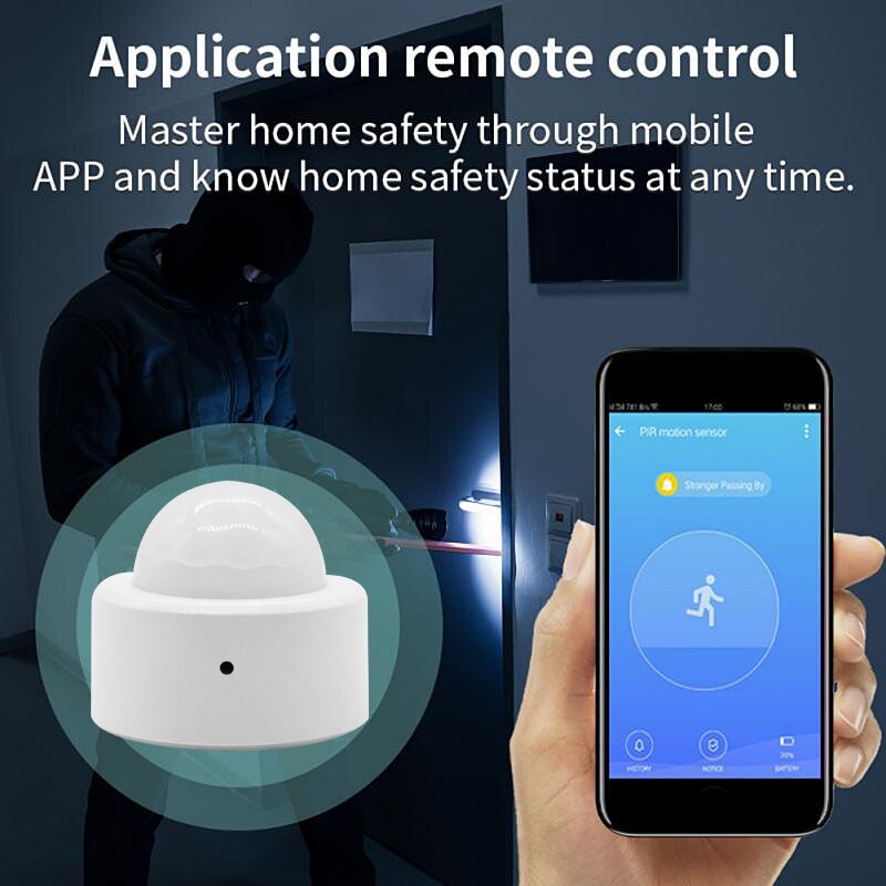 Smart Human Body Sensor Zigbee 3.0 Tuya Mini Motion Movement PIR Transducer Infrared Detector Smart Life Smart Home Security