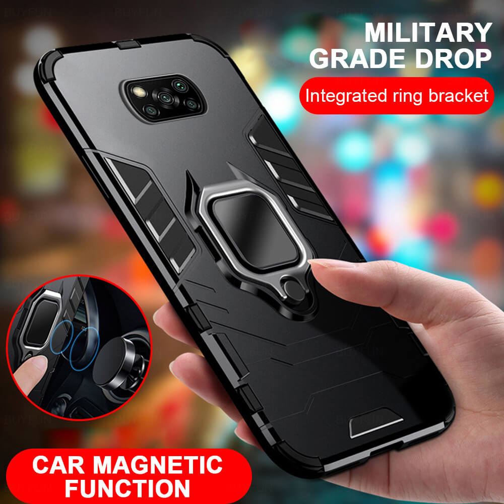 Shockproof Magnetic Phone Case For Xiaomi Poco X3 NFC Slim Back Cover on Xaomi Xiomi Redmi 9C 9A 9 C C9 Poko X3 NFC PocoX3 Armor