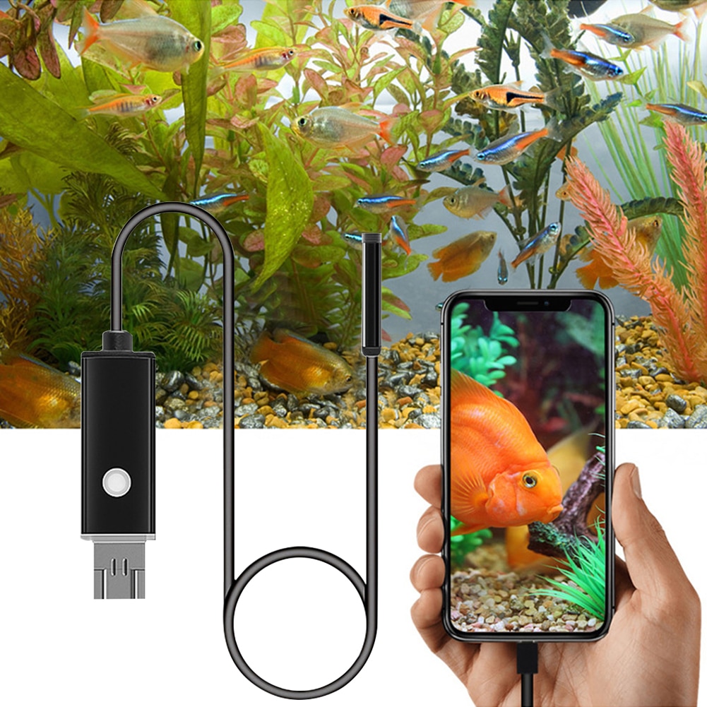 Industrial Endoscope IP67 with 6 LED Conduit Air Conditioning Pipeline Drain Sewer Inspection Waterproof Snake Camera