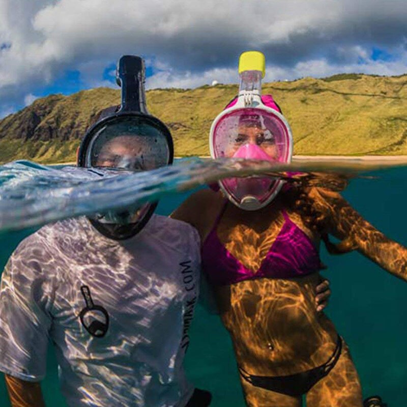 Swimming Snorkeling Mask Underwater for Diving Full Face Snorkel Anti Fog Anti-Leak Beach Sea Swim Pool Accessories Adult Child