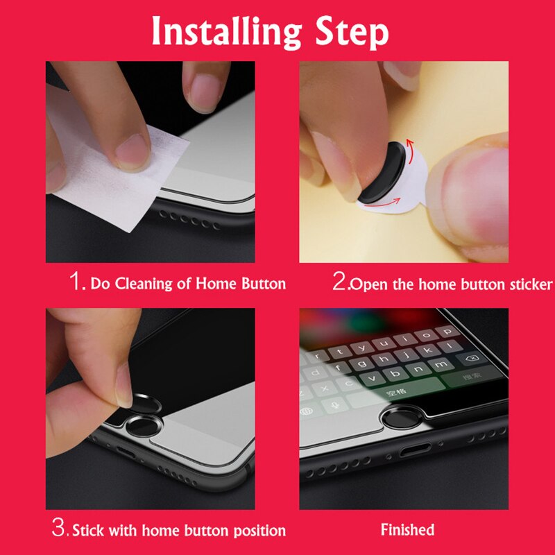 Touch ID Home Button Sticker For iPhone 5S SE 6 6S 7 Plus For iPad air Pro mini Fingerprint Identification Keypad