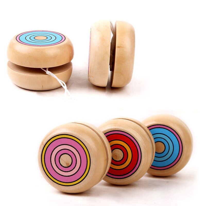 1 Stuks Yoyo Houten Speelgoed 4.5Cm Yo-Yo Classic Toys Houten YO-YO Ball Spin Professionele Klassieke Speelgoed Voor kind G0003: Default Title