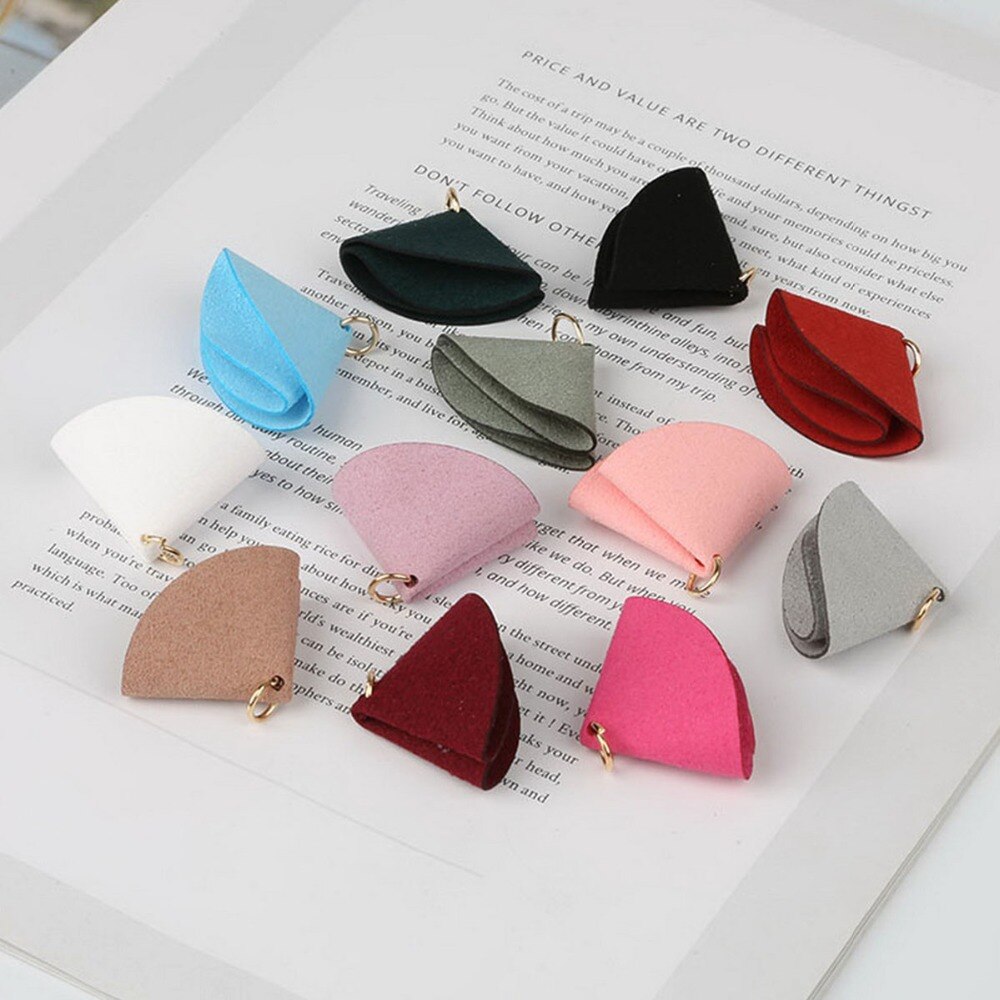 40*30mm veelkleurige mini kwastjes van koreaanse fluwelen clips als decoratie-accessoires voor het maken van sleutelhangers, telefoonhangers en knutselhangers