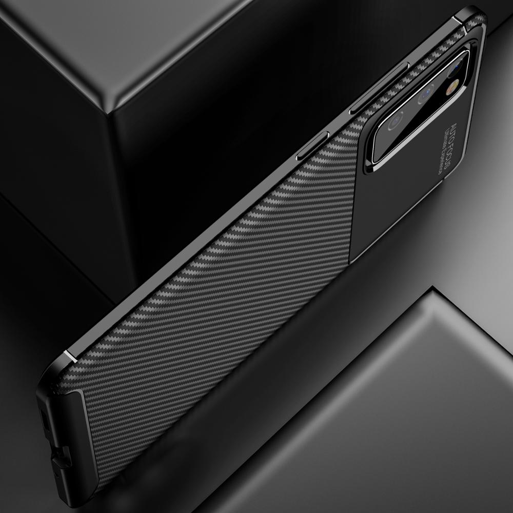 per il caso di samsung s10 nota 10 lite s20 fe fan Edizione luce del telefono di protezione della copertura del respingente su galassia s20fe s10lite coque sacchetto opaco