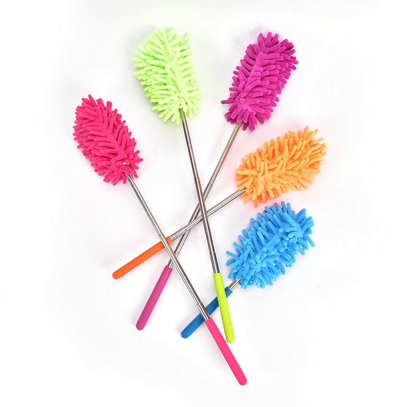 1pc Colorful Cleaning Tools Brush Dust Cleaner Books Cleaning Adjustable Stretch Extend Duster Household Dusting Brush