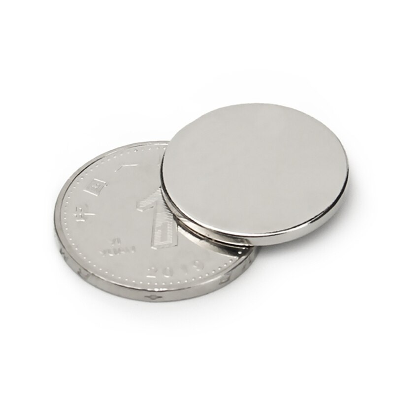 50 stk neodym  n35 dia 20mm x 2mm stærke magneter lille skive ndfeb sjældne jordarter til kunsthåndværk modeller køleskab klæbende magnet 20 x 2mm