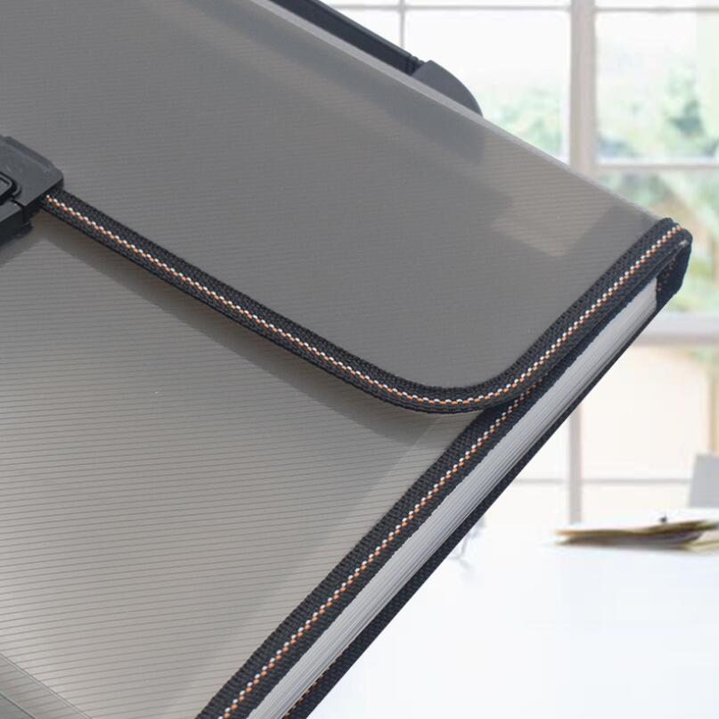 Nowy wielowarstwowy Sztuka przenośny pakiet narządów papier studencki teczka informacje klamra A4 przechowywanie dokumentów 13 w aktówka