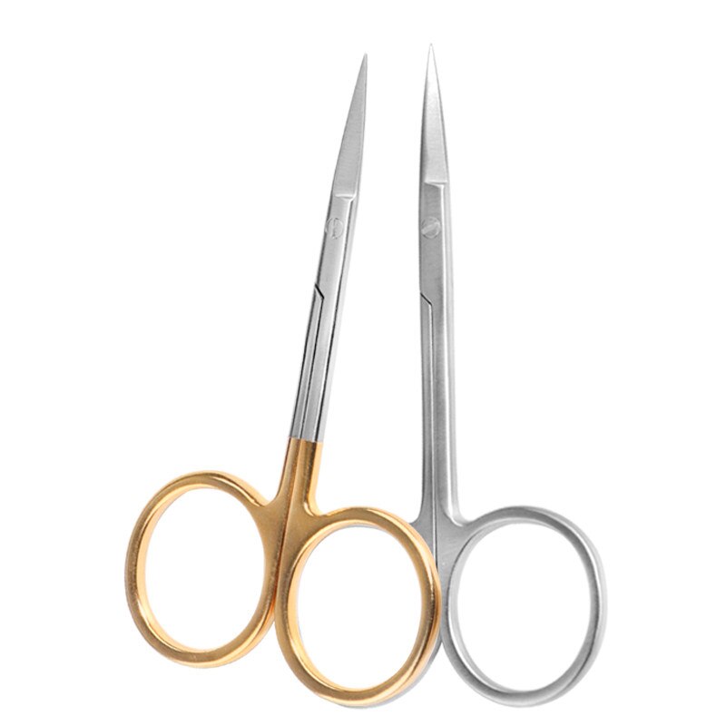 Double Eyelid Scissors with Gold Handle Microscopic Instruments 8.5cm Conjunctival Scissors Express Eye Tools Corneal Scissors
