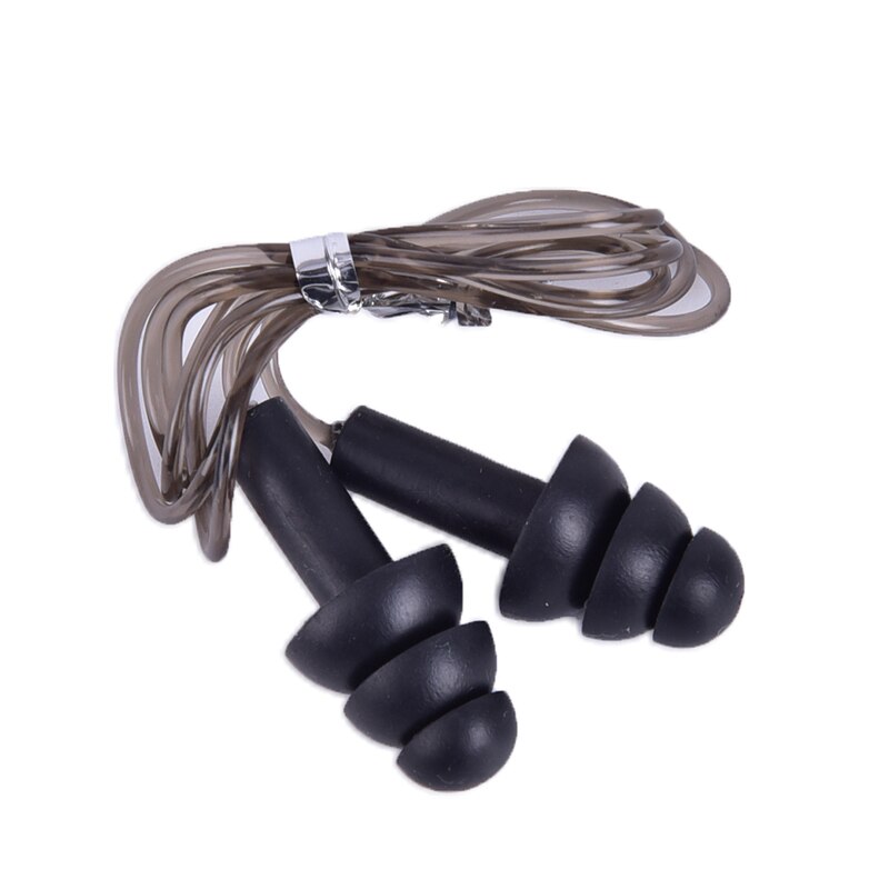 1 paire Silicone souple bouchons d'oreille confort bouchons d'oreilles réduction du bruit PVC corde bouchons d'oreilles de protection pour nager pour dormir