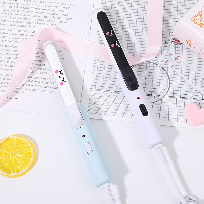 2 in1 frugt print hår krøllepind mini lille power elektrisk krøllejern glattejern dame permanent hår styling værktøj
