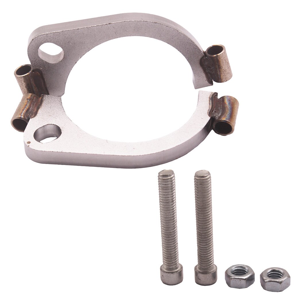 Heavy Duty 3" Mild Steel Exhaust Split Flange Flat Oval Replacement Assembly