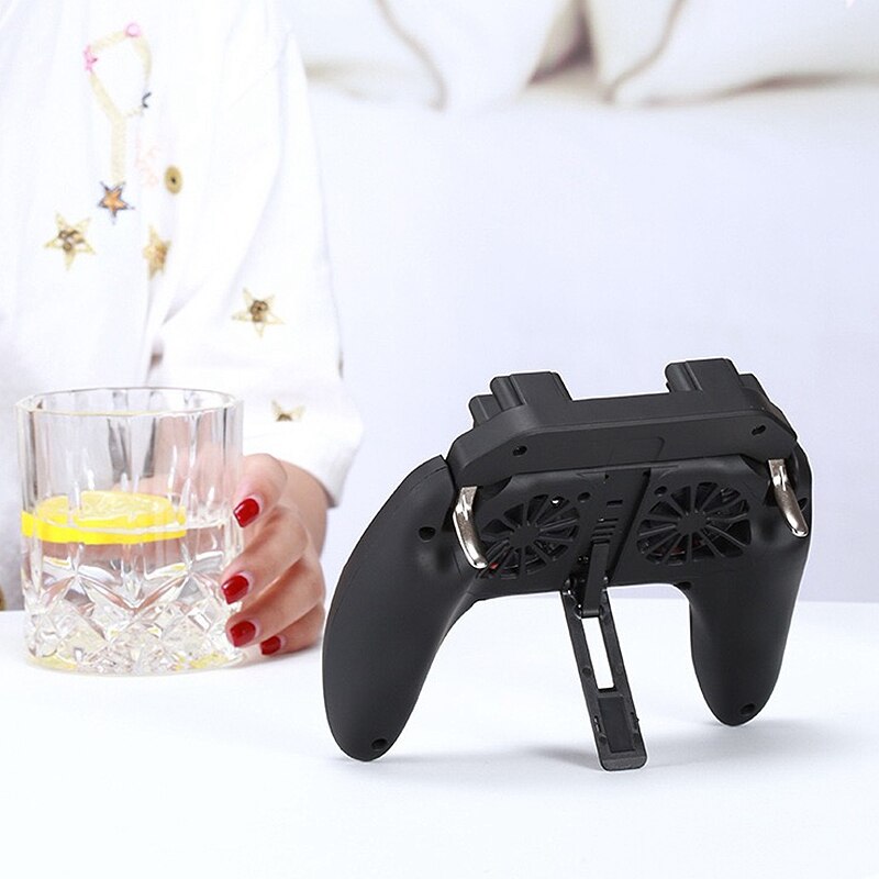 H10 Rechargeable Gamepad Controller Joystick, Used to Release the Trigger Dual Cooling Fan Game Radiator