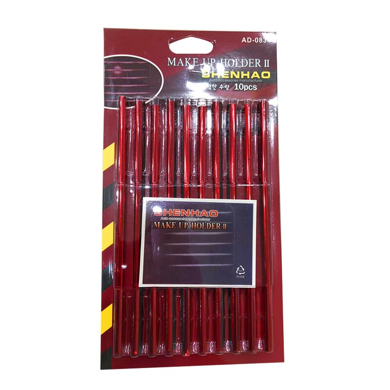 Universele 10 Stuks Auto Air Outlet Decoratie Strip Diy Auto Interieur Airconditioner Chroom Decoratie Strip Auto Interieur Mouldings: red