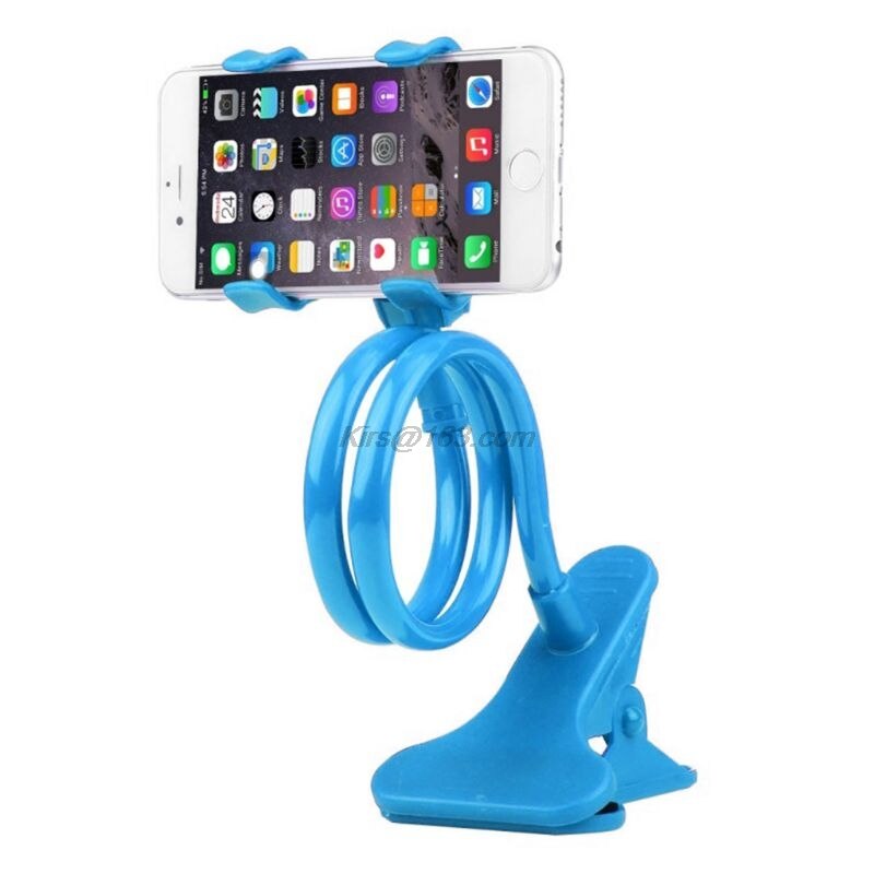 Mobile Lazy Bracket Two Clamp Flexible Phone Stand Holder for Cellphone Support telephone