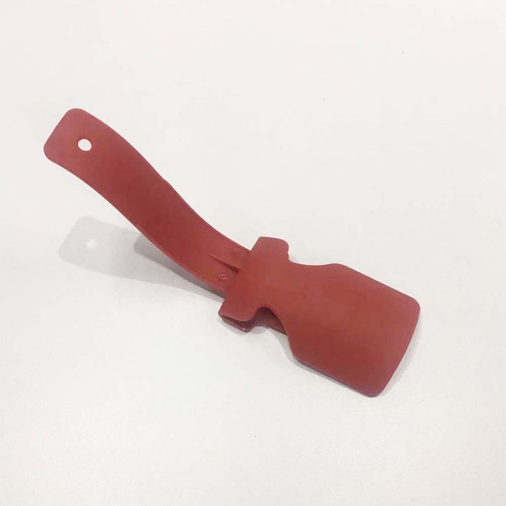 1 st lata skor levererar flerfärgade plastskor horn flexibla sko lyftare skor tillbehör praktiska: Röd
