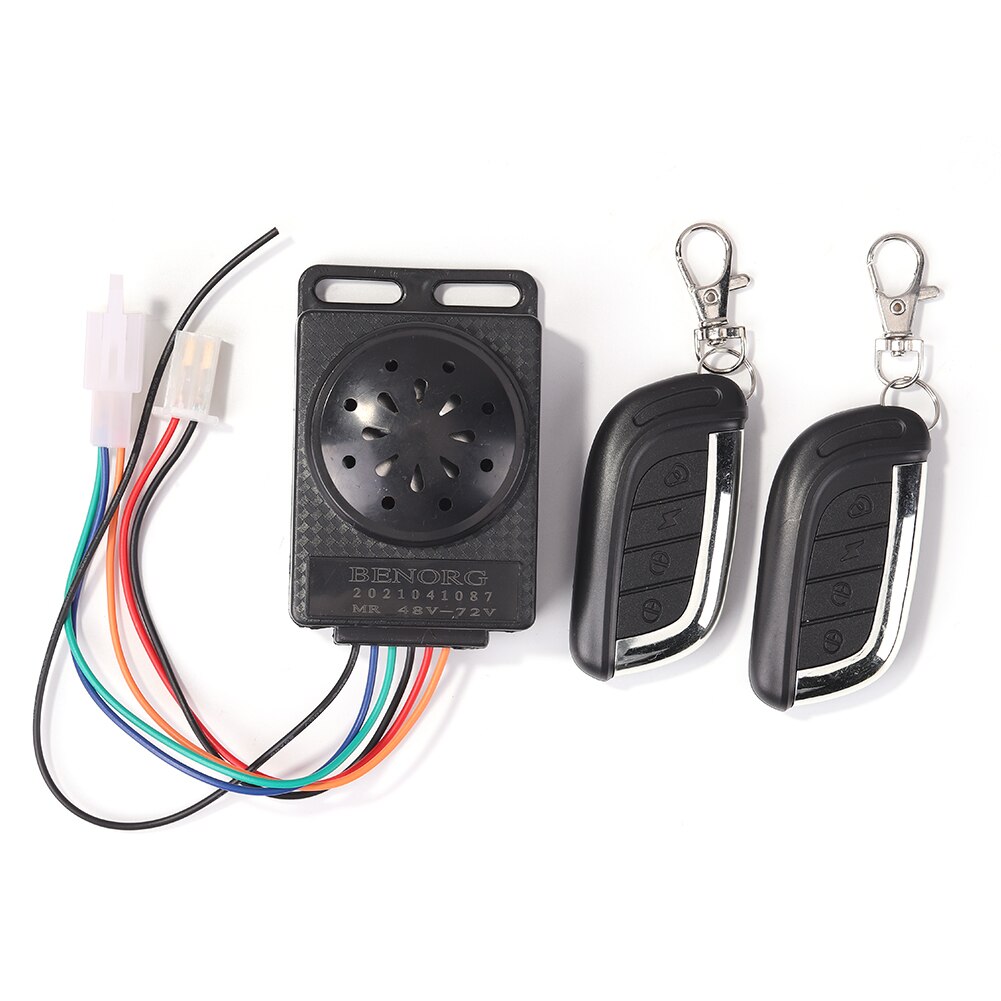 Electric Scooter Anti-Theft Alarm With Remote - 36-72V Universal Security System