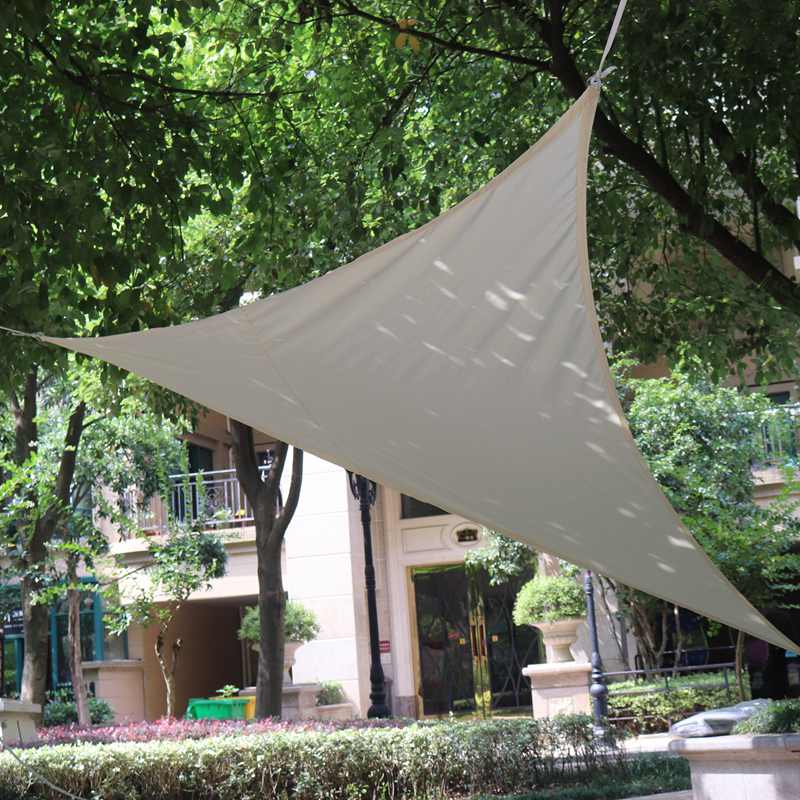 2*2*2m Dreieckige Polyester Regendicht Leinwand Sonnenschirm Netz Sonne Schutz Haus Hof Baldachin Sonne Sonnensegel markise Camping Schatten Tuch