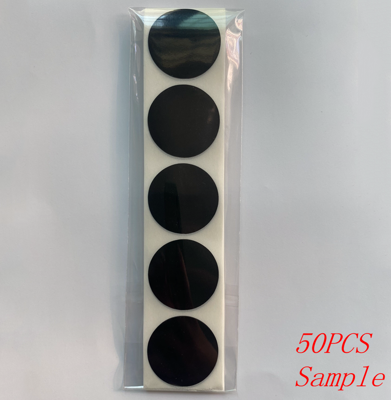 50-500Pcs Black Paper Stickers Round Blank Handmade Sticker Adhesive DIY Labels Package Envelope Sealing Sticker Stationery