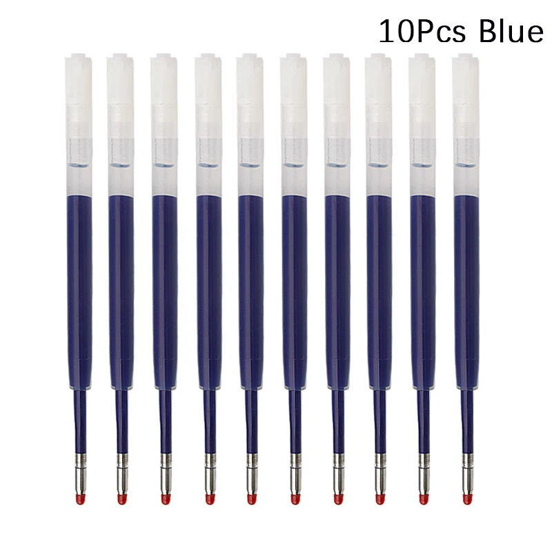 10 Uds. De recambios de bolígrafo 424 reemplazables de 9,8 cm, varillas de repuesto de bolígrafo G2 especiales para oficina y negocios de 0,5mm para escribir papelería de oficina: Color rosa