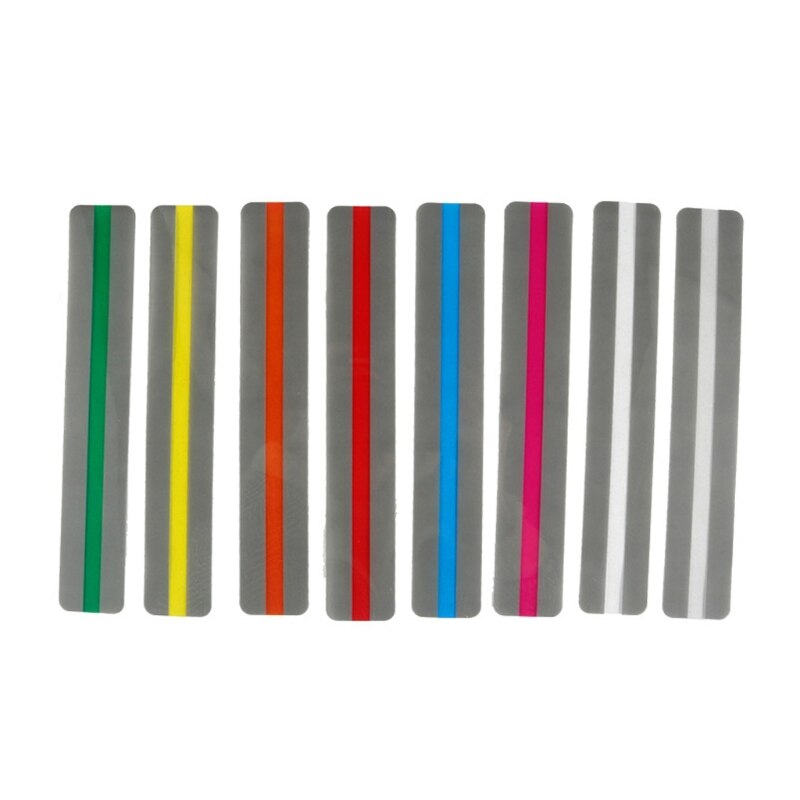 8 sztuk przezroczysty kolor czytanie przewodnik paski szkolne wyróżnij kolorowe nakładki zakładka dla osób dysleksji: mały section