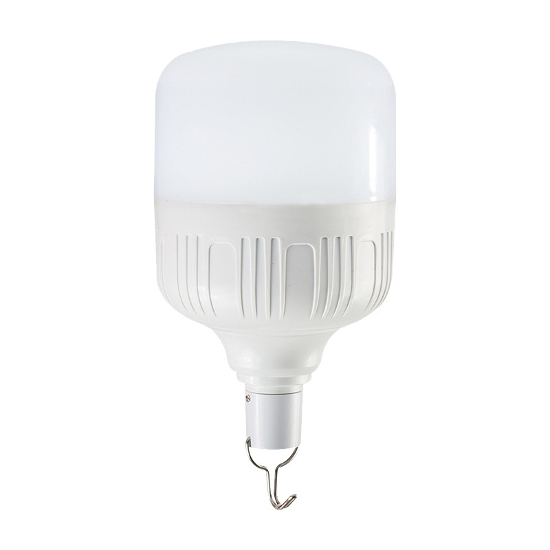 Usb nødlys 50w 40w 30w 20w ledet pære med krok 3 moduser dimbar oppladbar campinglampe til nattmarkedsfiske