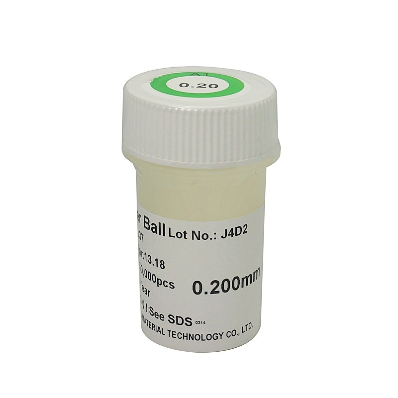 1 pièces PMTC 0.2mm 0.25 0.3 0.35 0.4 0.45 0.5 0.55 0.6mm billes de soudure au plomb 0.65 k pour bille de soudure de reprise bga