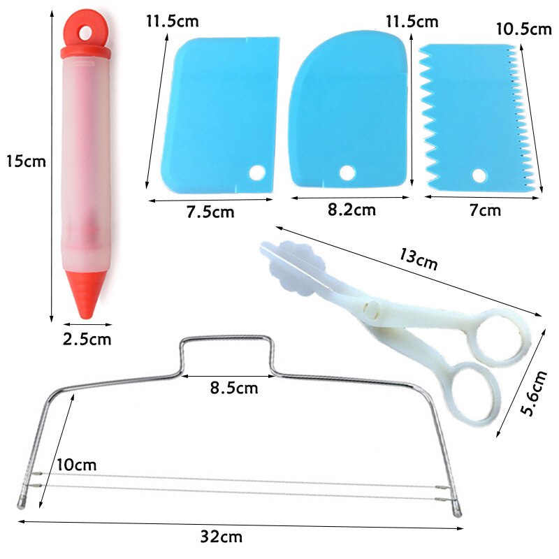 40 Delige Set Taart Decoreren Draaitafel Draaitafel Set Cake Mond Zak Bakken Tool