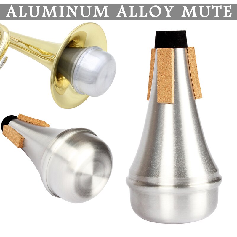 Trompet dæmpet aluminiumslegering musikinstrument tilbehør til begyndere praksis: Default Title