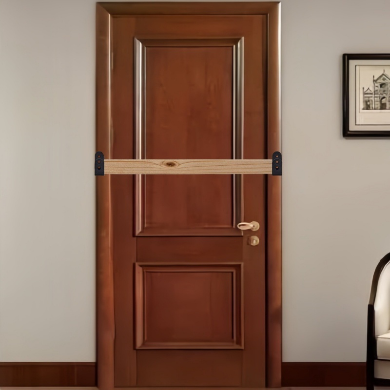 2 Stuks Schuur Beveiliging Bar Deur Beugels Deur Barricades Klemmen U Beugel Bar Deursloten Ondersteunt Voor Thuis Schuur schuur Garage Poort